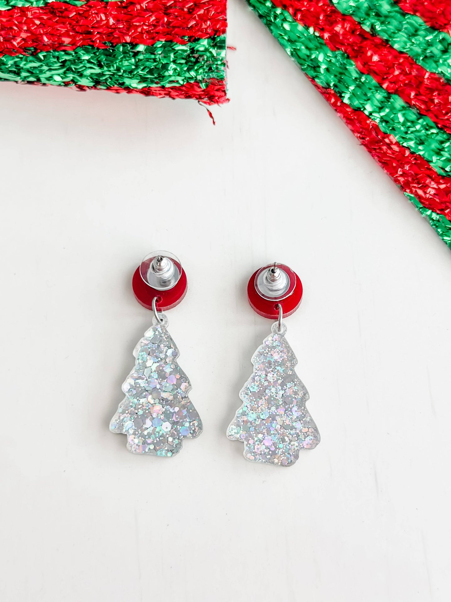 "Sparkly Christmas Tree" Dangles