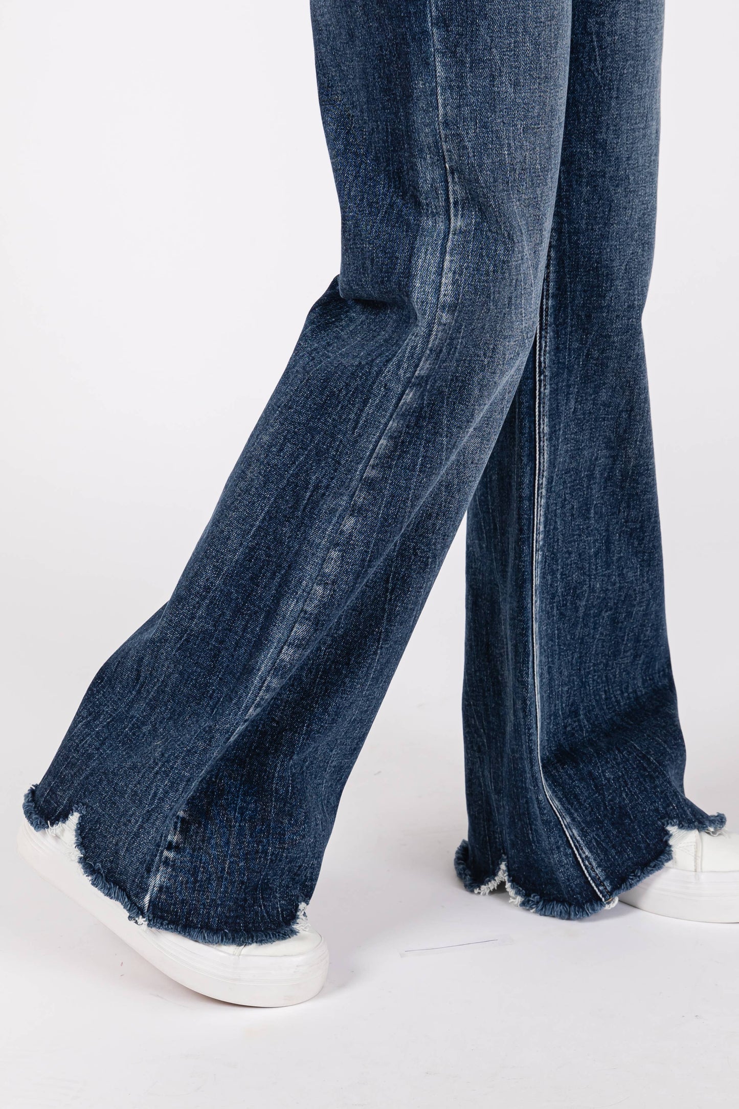 High Rise Stretch Wide Leg Brooklyn Jeans