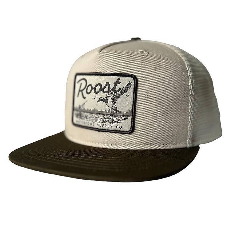 Roost Brown Bill Logo Patch Hat