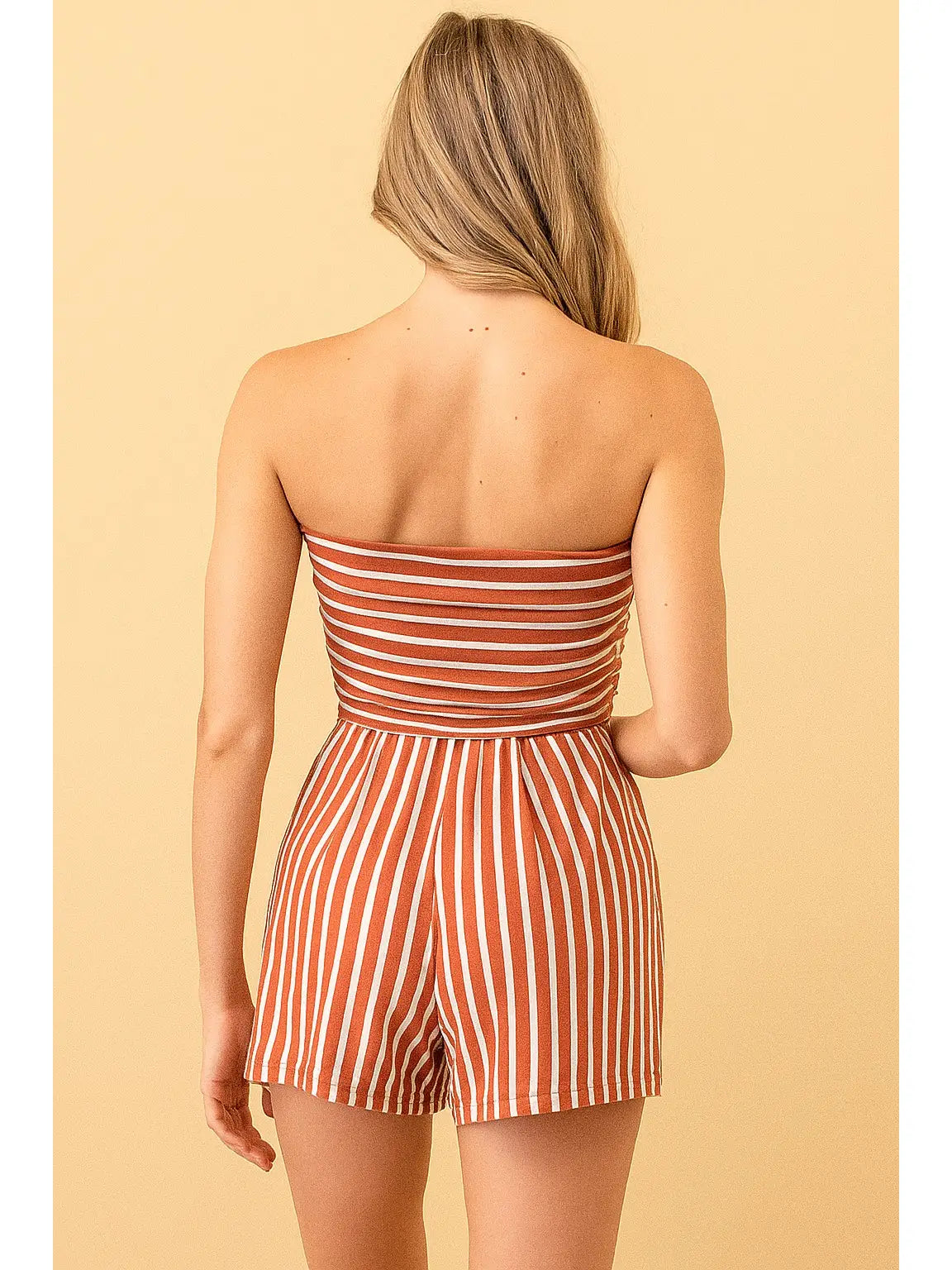 Stripe Tube Romper