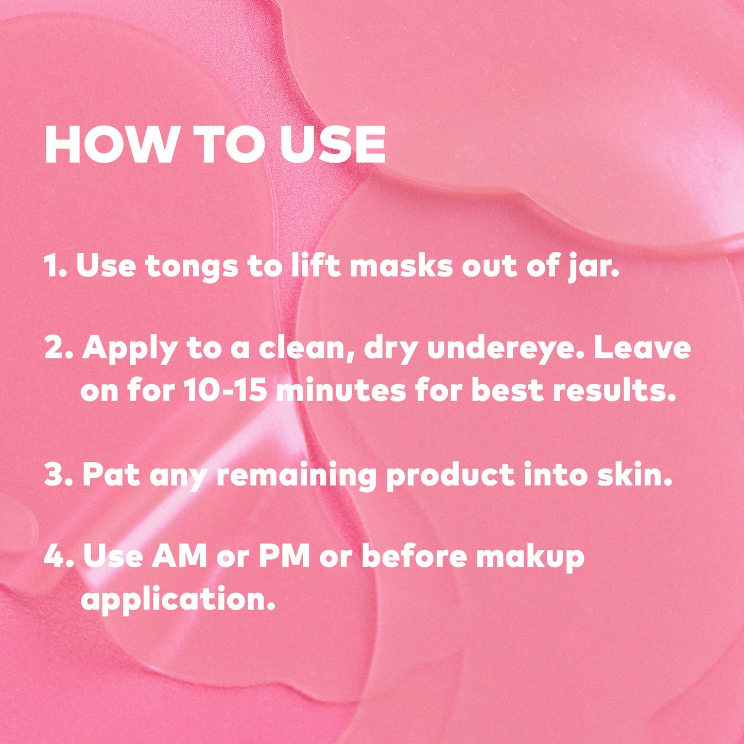 Hydrogel Seaweed-Based Undereye Masks