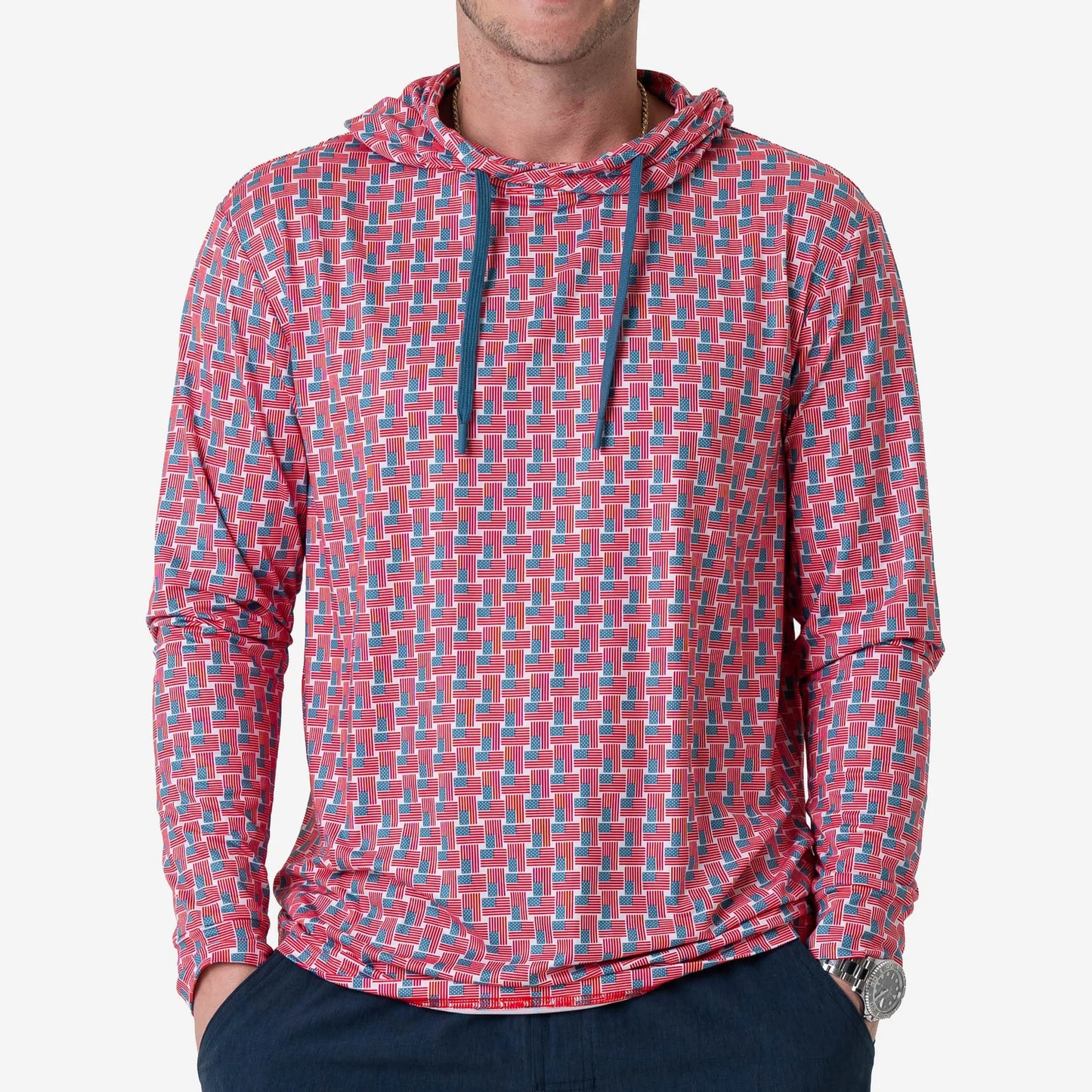 Performance Hoodie American Flag