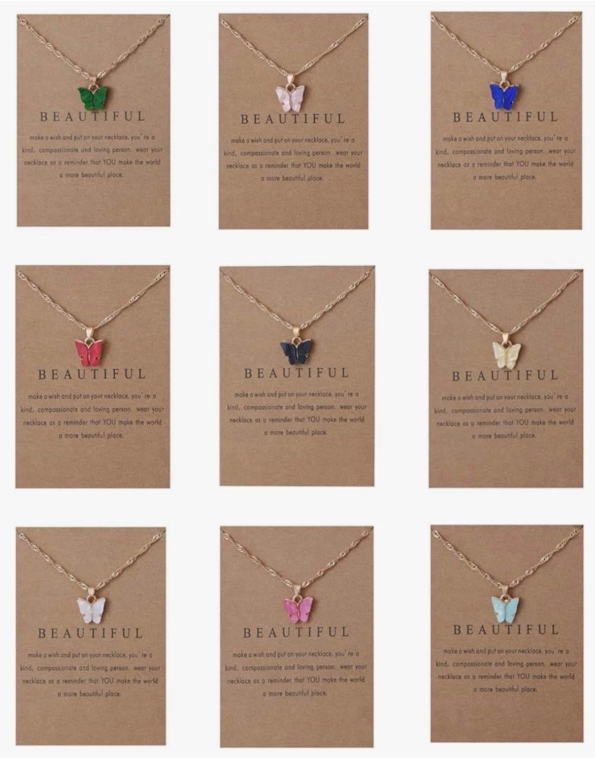 Beautiful Butterfly Necklace