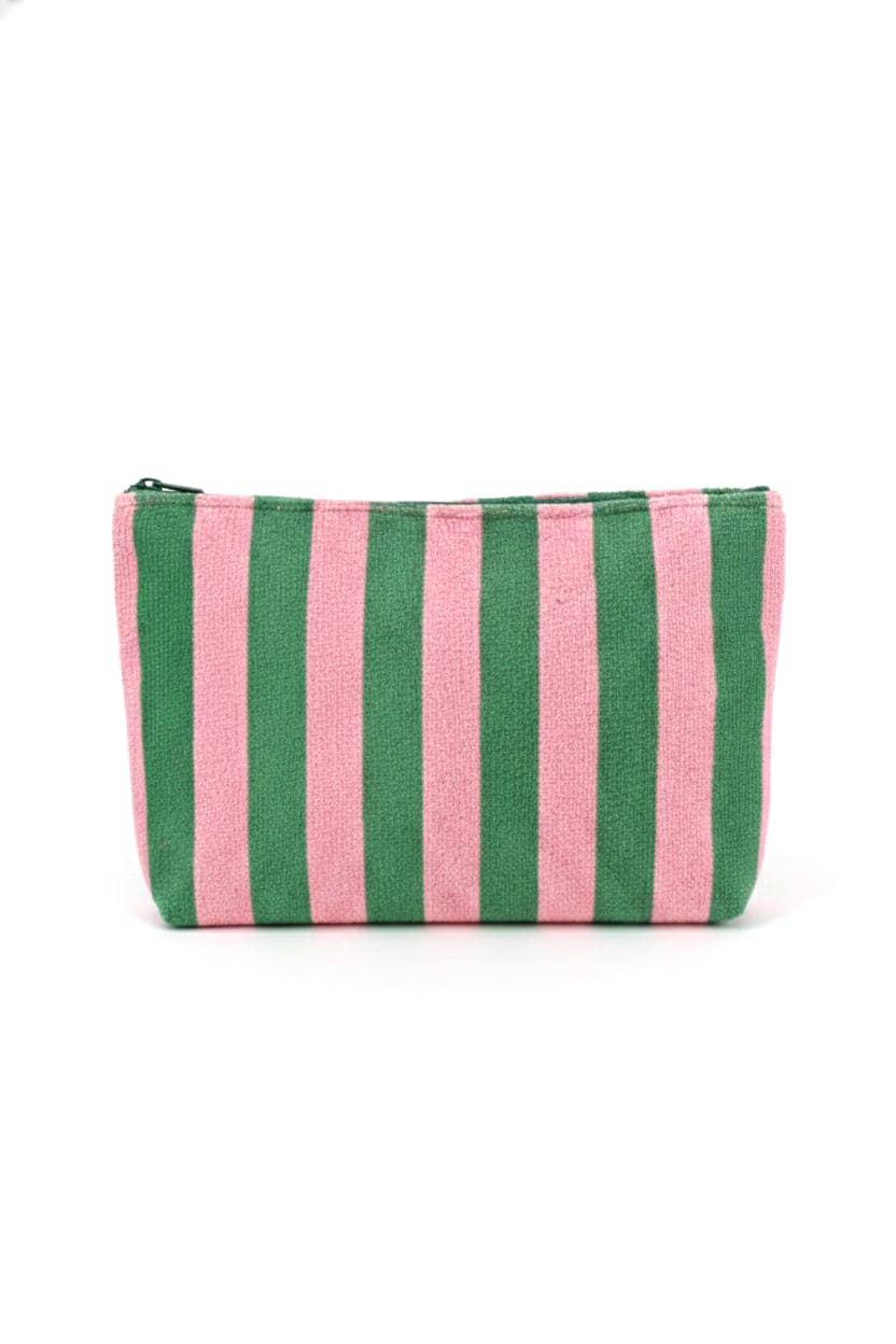 Striped Terry Pouch