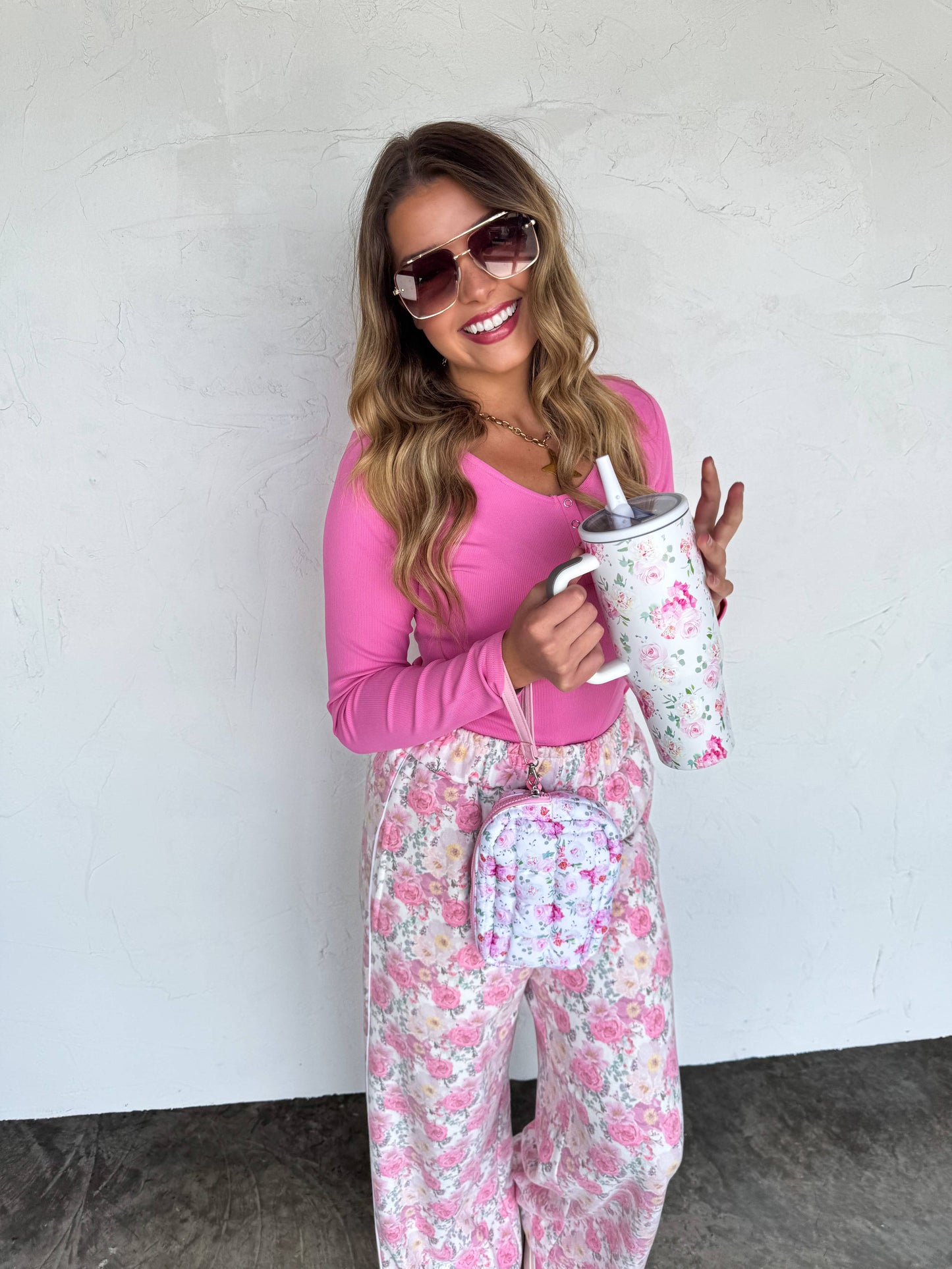 FLORAL & WESTERN STAINLESS STEEL TUMBLER