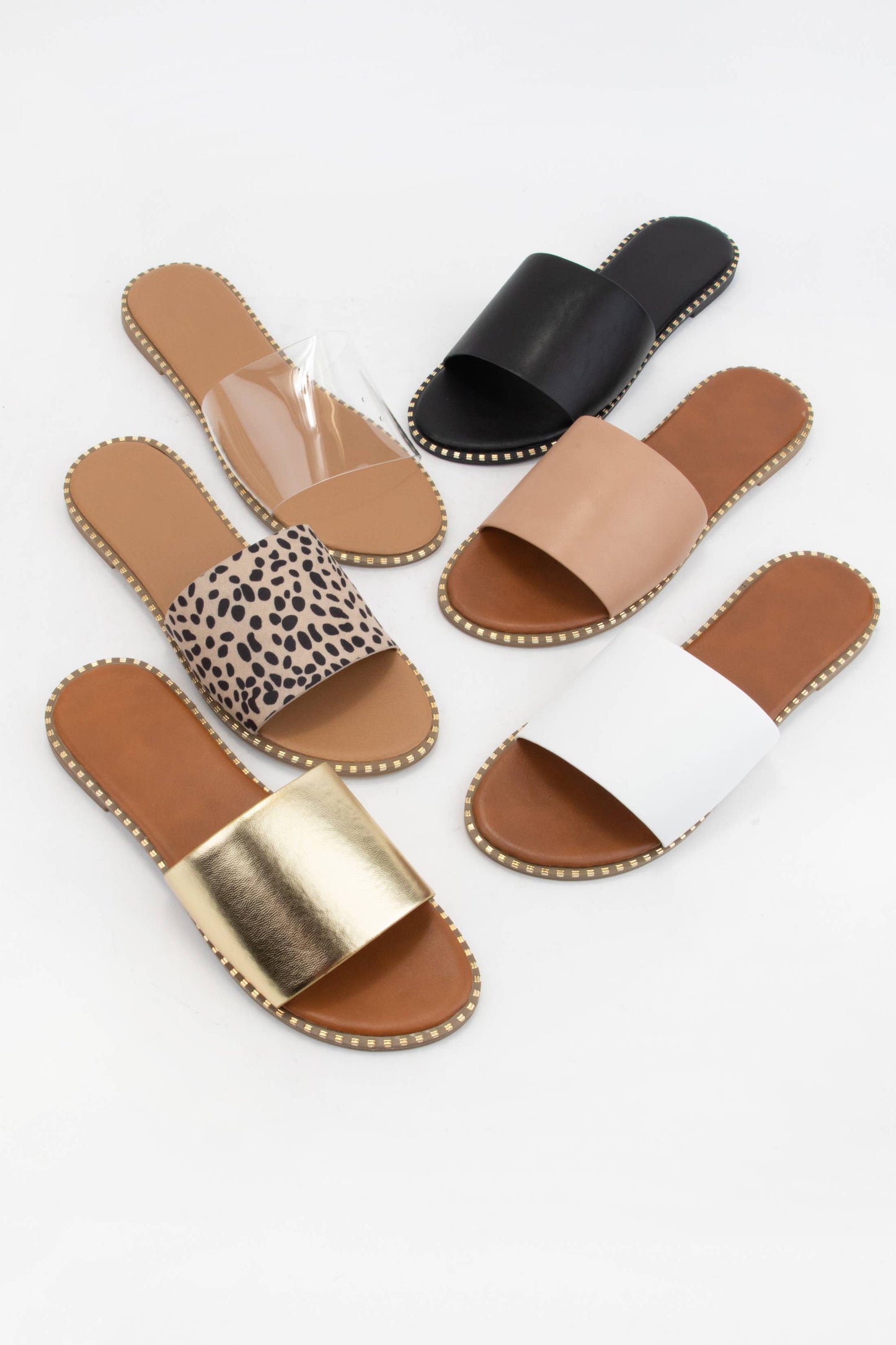 METAL TIP EMBELLISHED EDGE SANDAL