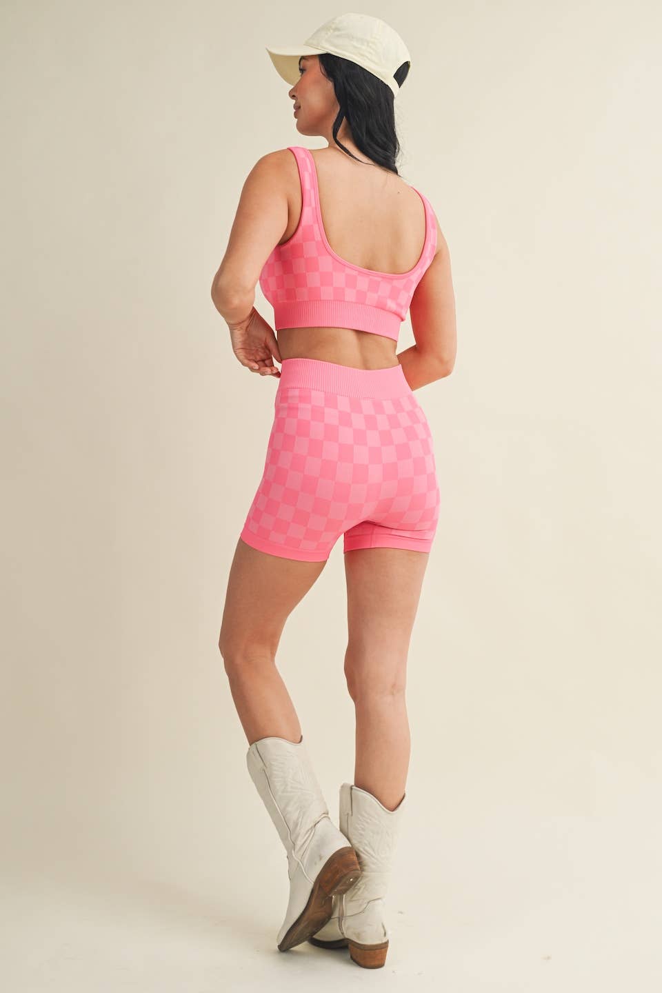 Checkmate Cropped Two Piece Set