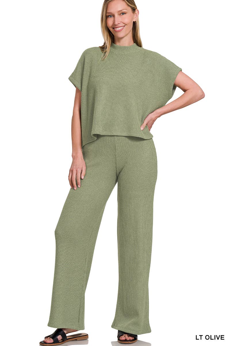 Taylor Sweater Boxy Top & Long Pants 2PC Set