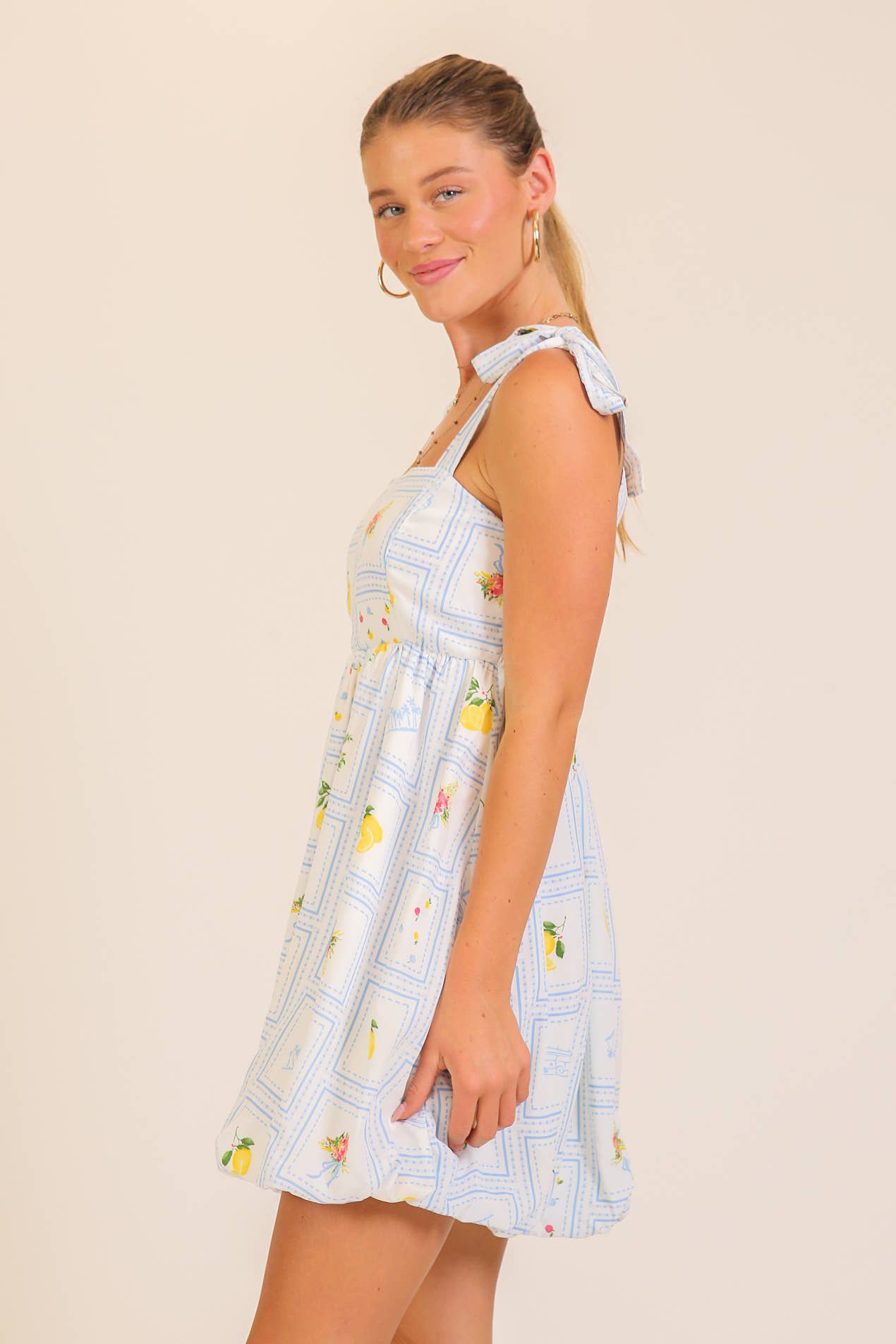 Lemonade Dreams Bow-Tie Dress
