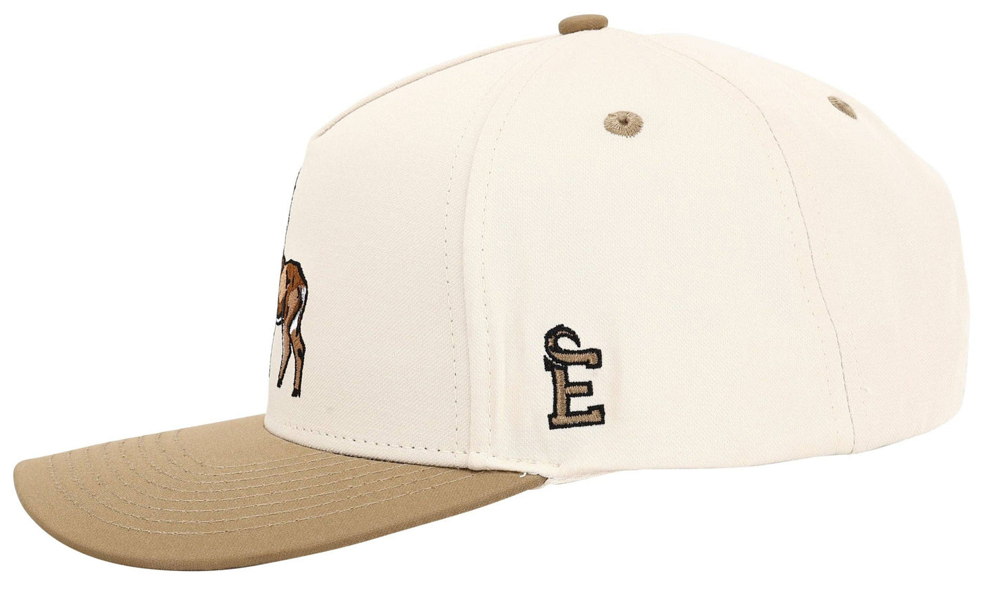 Cream/Tan Buck Men Hat