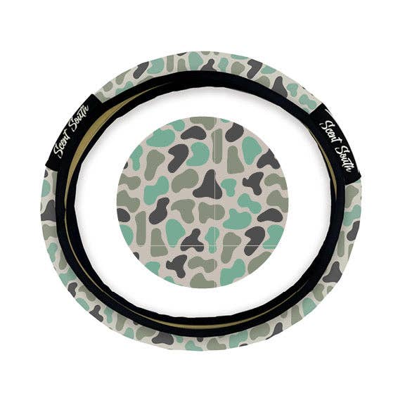 Marsh Camouflage - Steering wheel cover