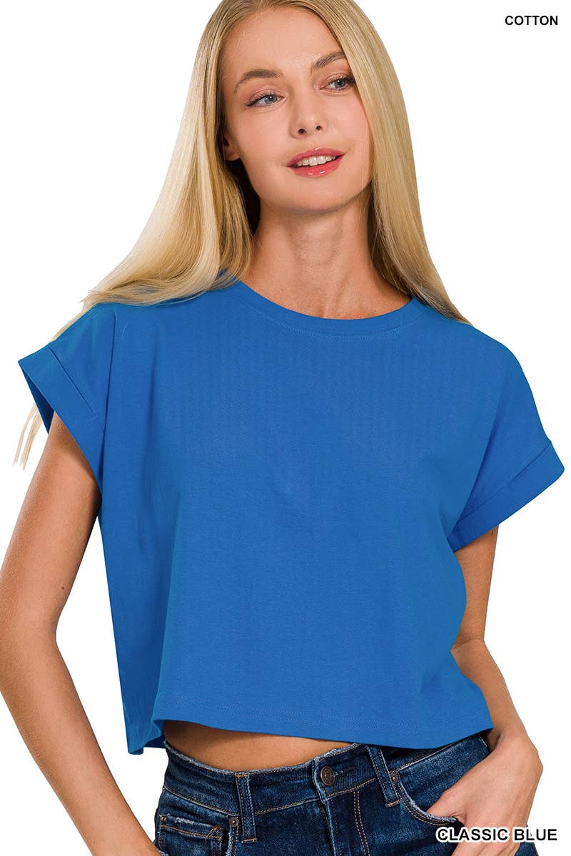 Short Sleeve Brooke Cropped Tee