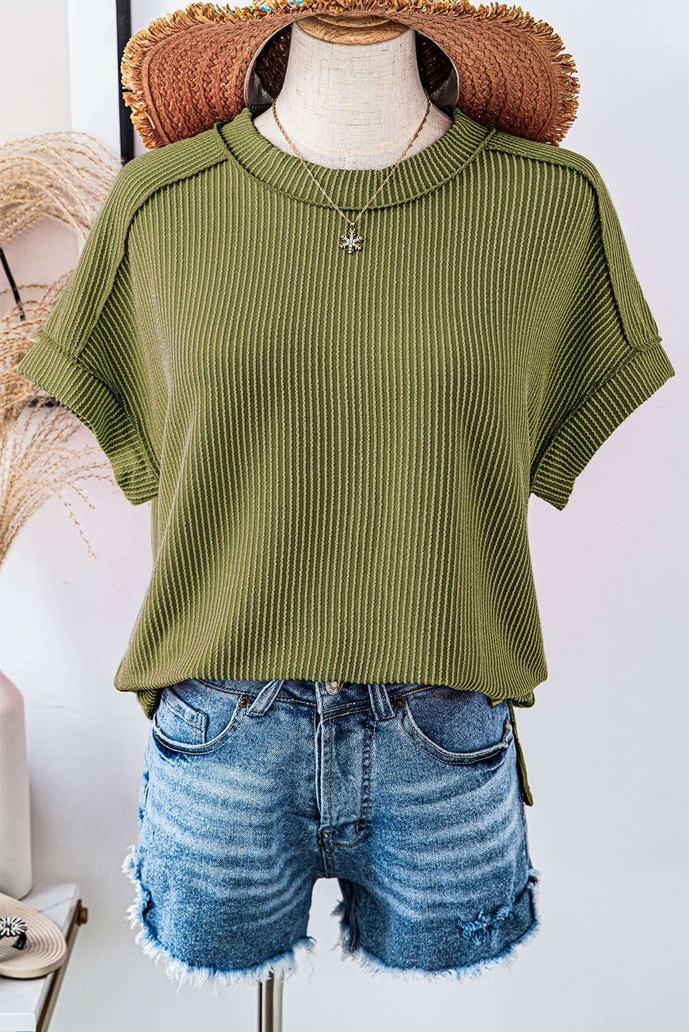 Exposed Stitching T-shirt