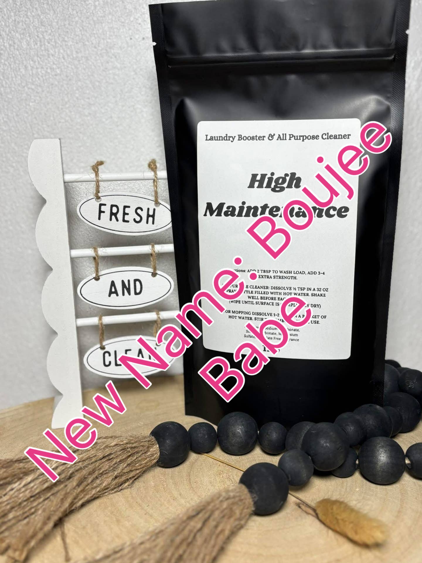 High Maintenance Laundry Powder & All Purpose Cleaner