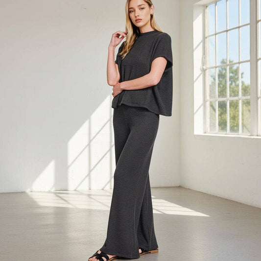 Taylor Sweater Boxy Top & Long Pants 2PC Set