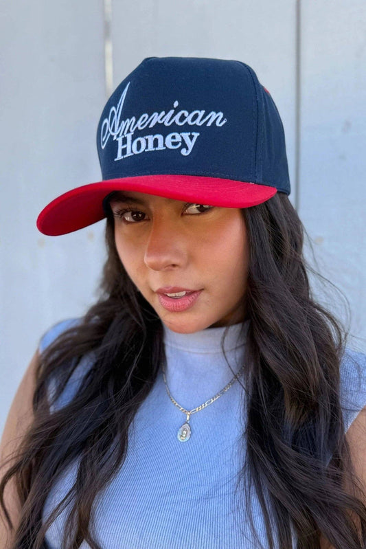 "American Honey" Puff Embroidered Trucker Hat