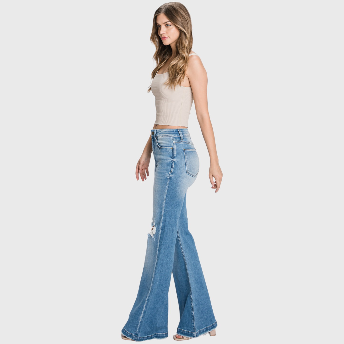 High Rise Flare Jeans
