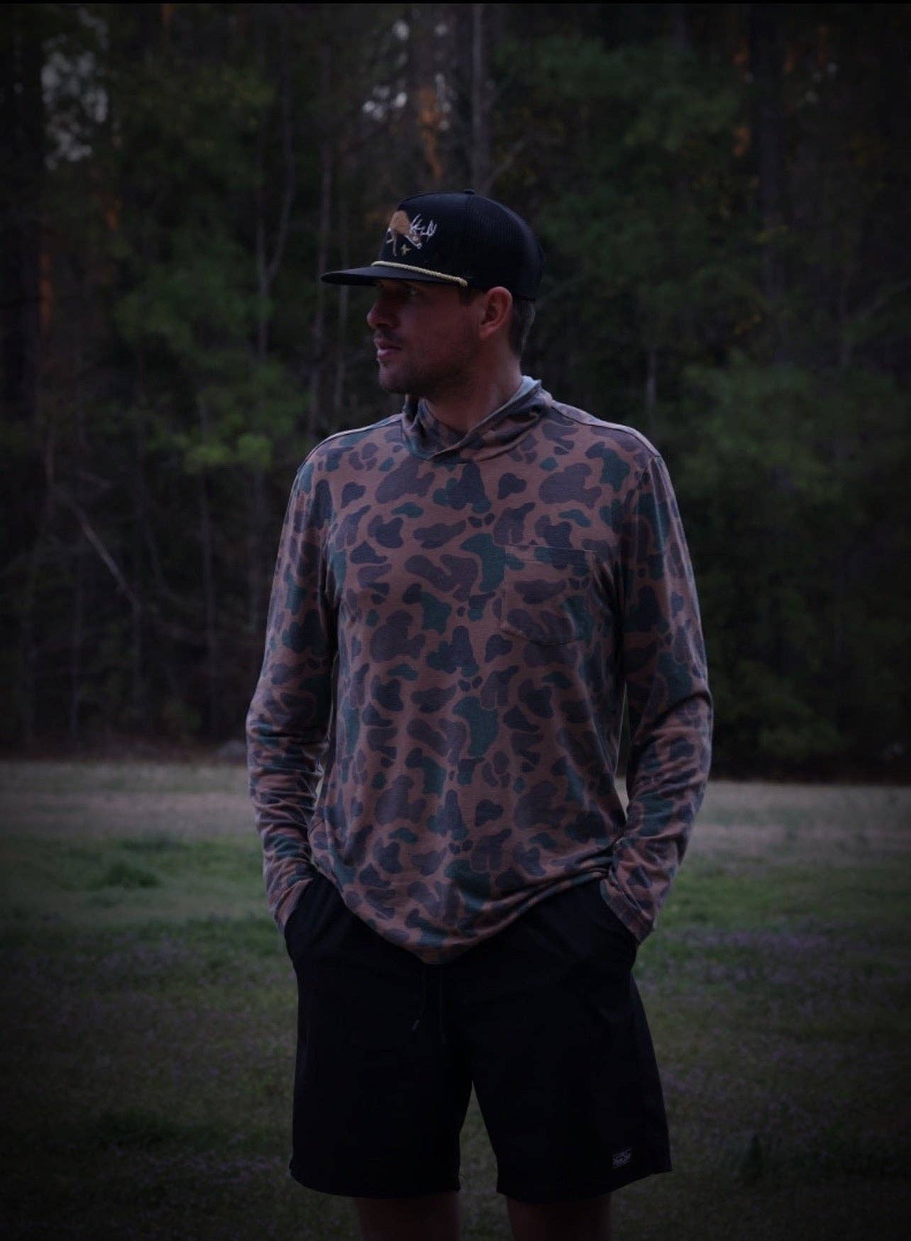 The Thin Hoodie - Vintage Camouflage