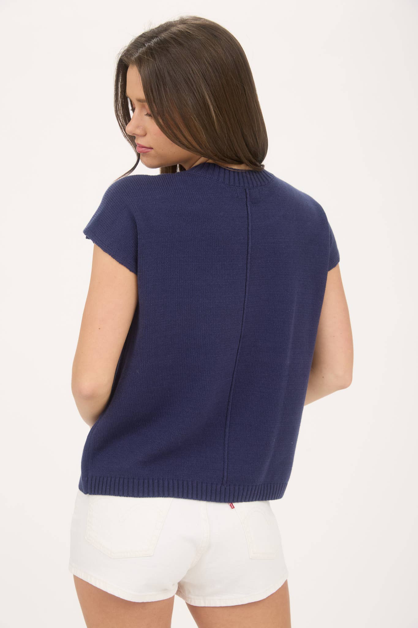 MIMOSA PLEASE SHORT SLEEVE PULLOVER SWEATER