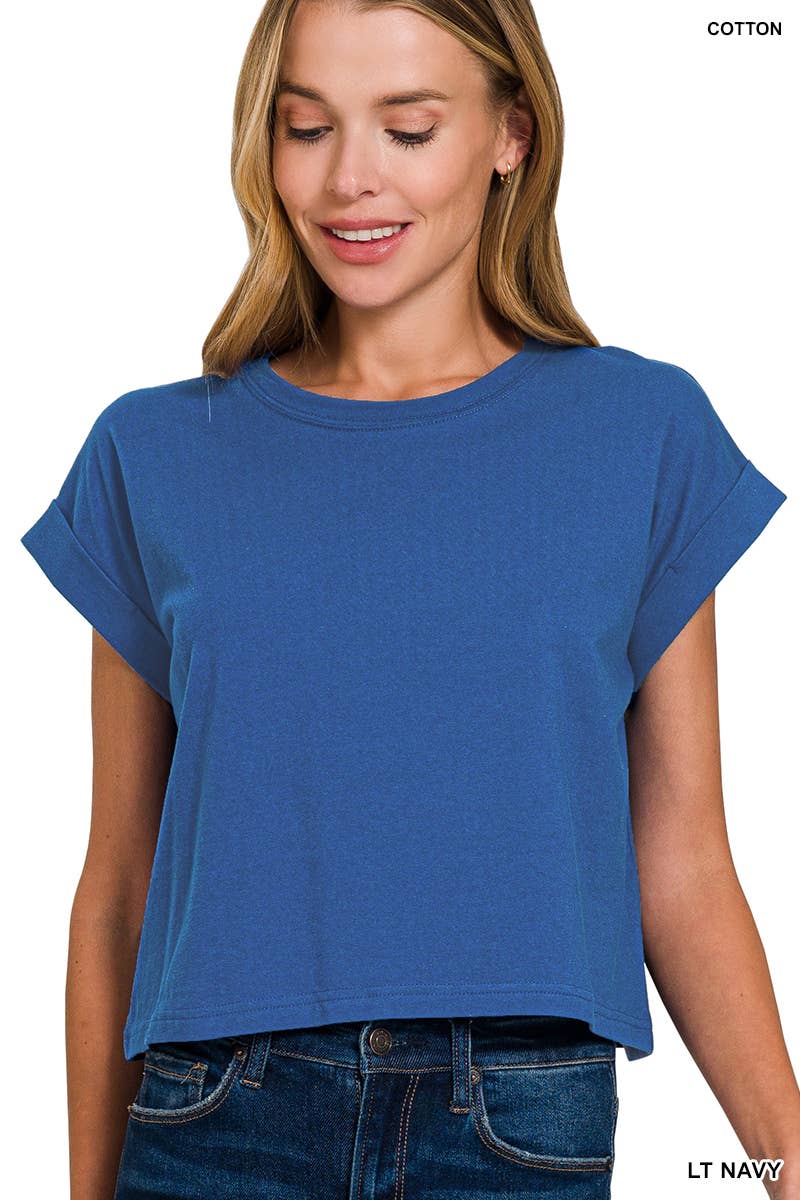 `.Cotton Short Sleeve Tee