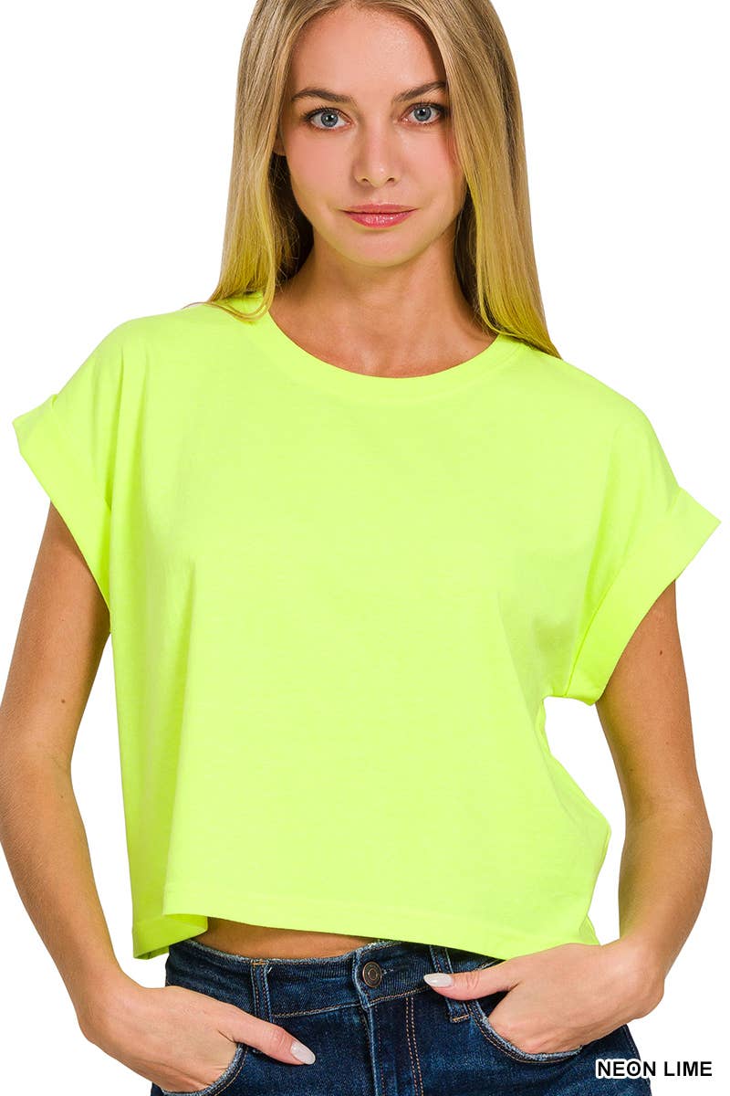 Short Sleeve Brooke Cropped Tee