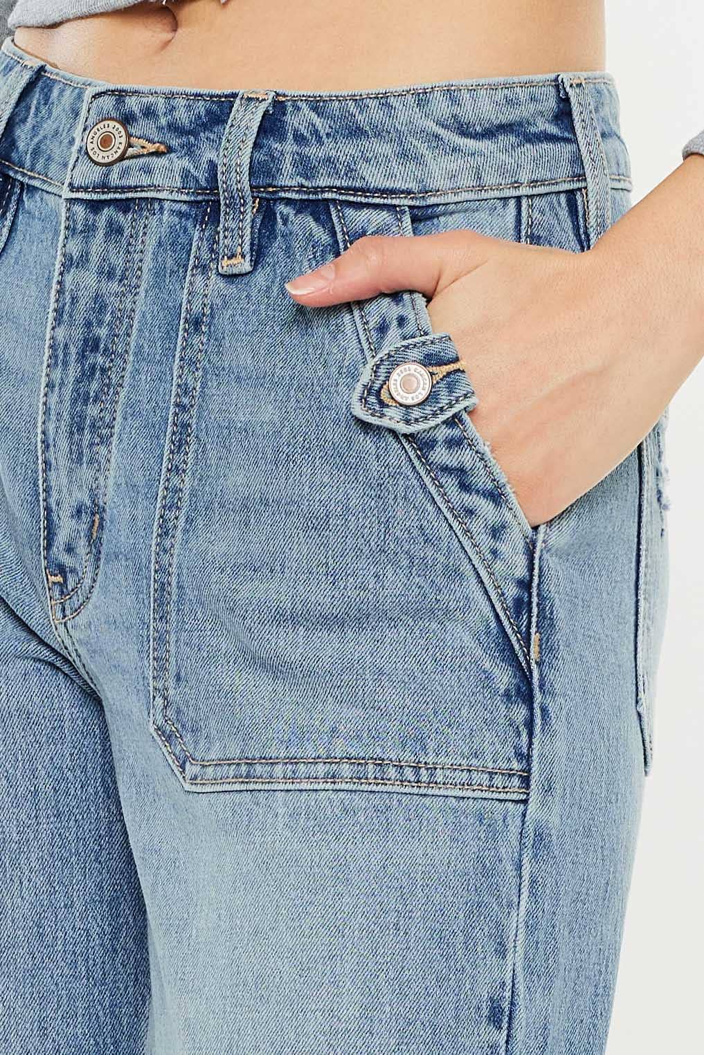 HIGH RISE WIDE FLARE JEANS- Judy Blue