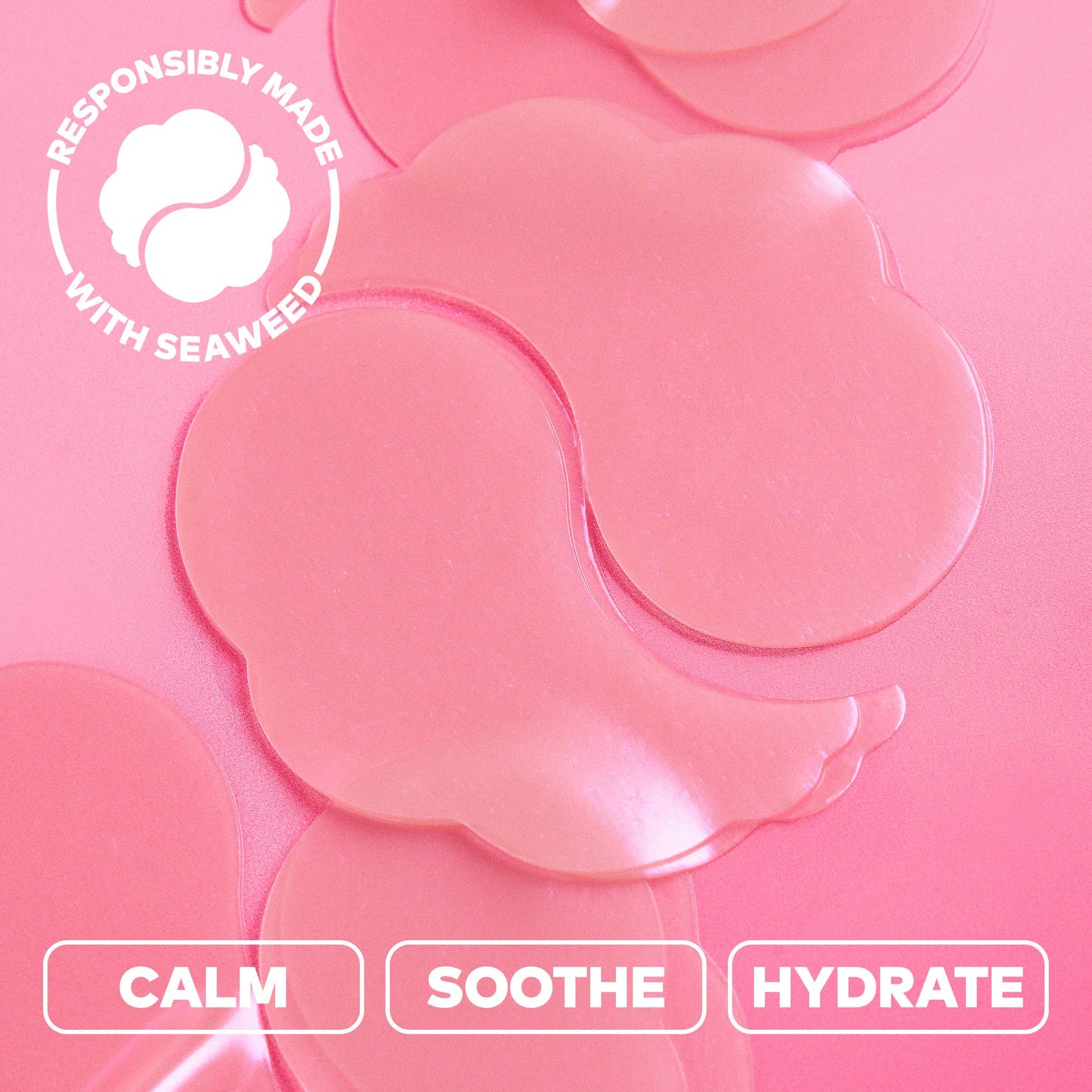Hydrogel Seaweed-Based Undereye Masks