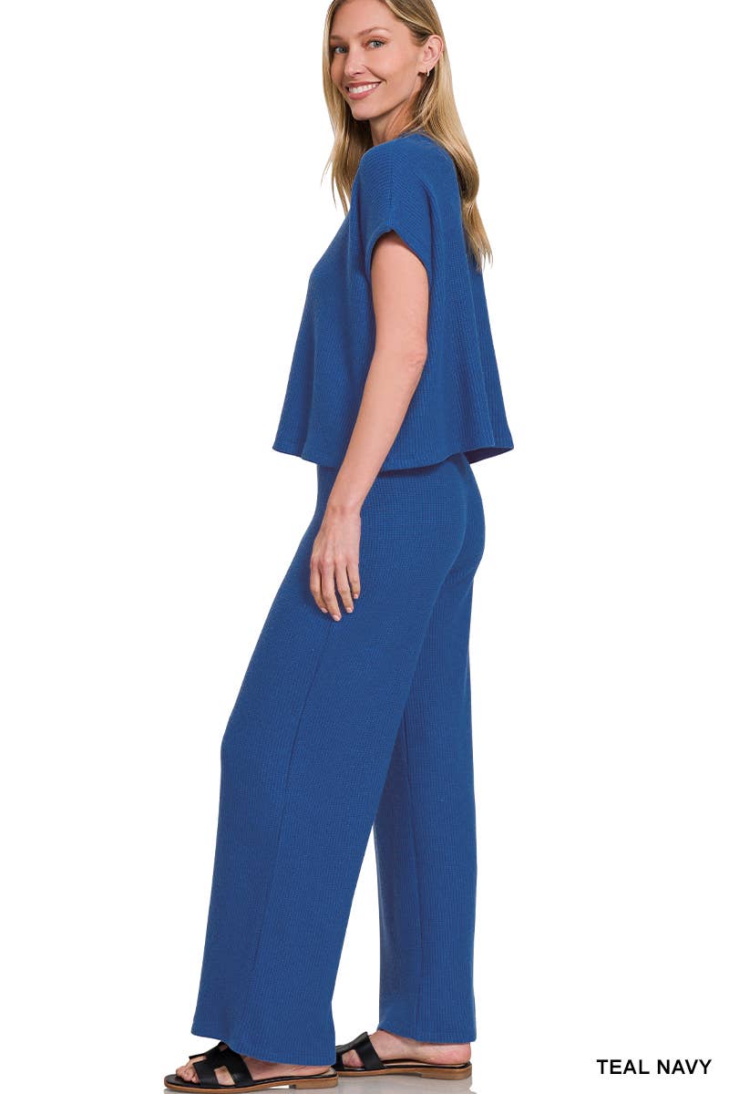 Taylor Sweater Boxy Top & Long Pants 2PC Set