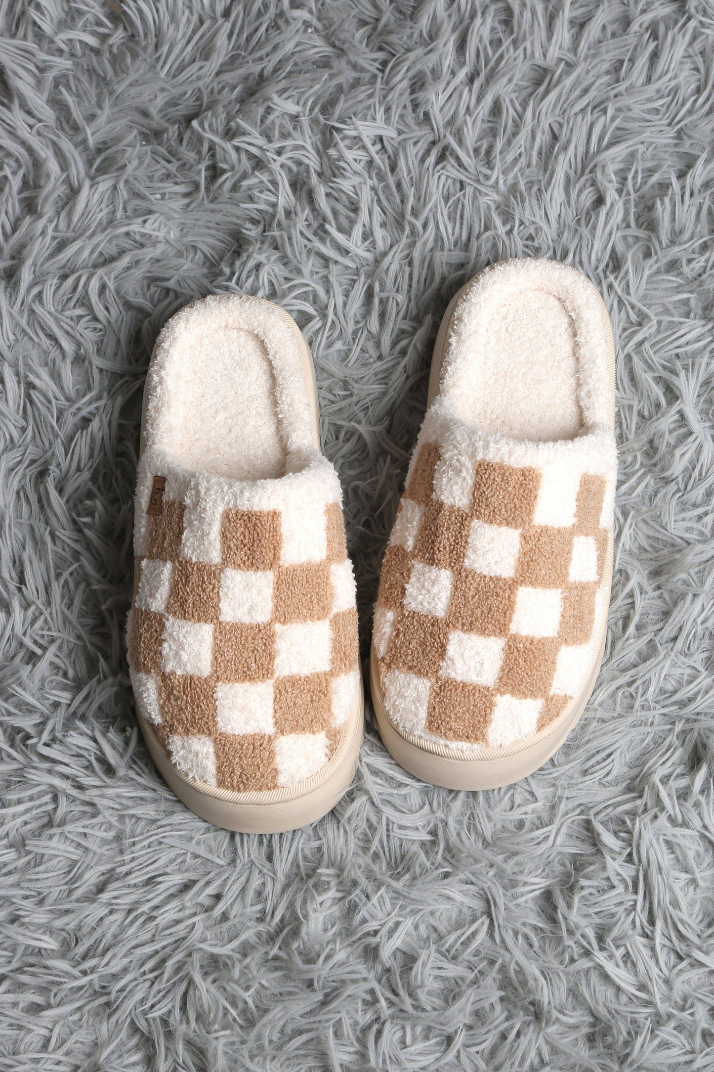 Super Lux Checker Platform Slippers