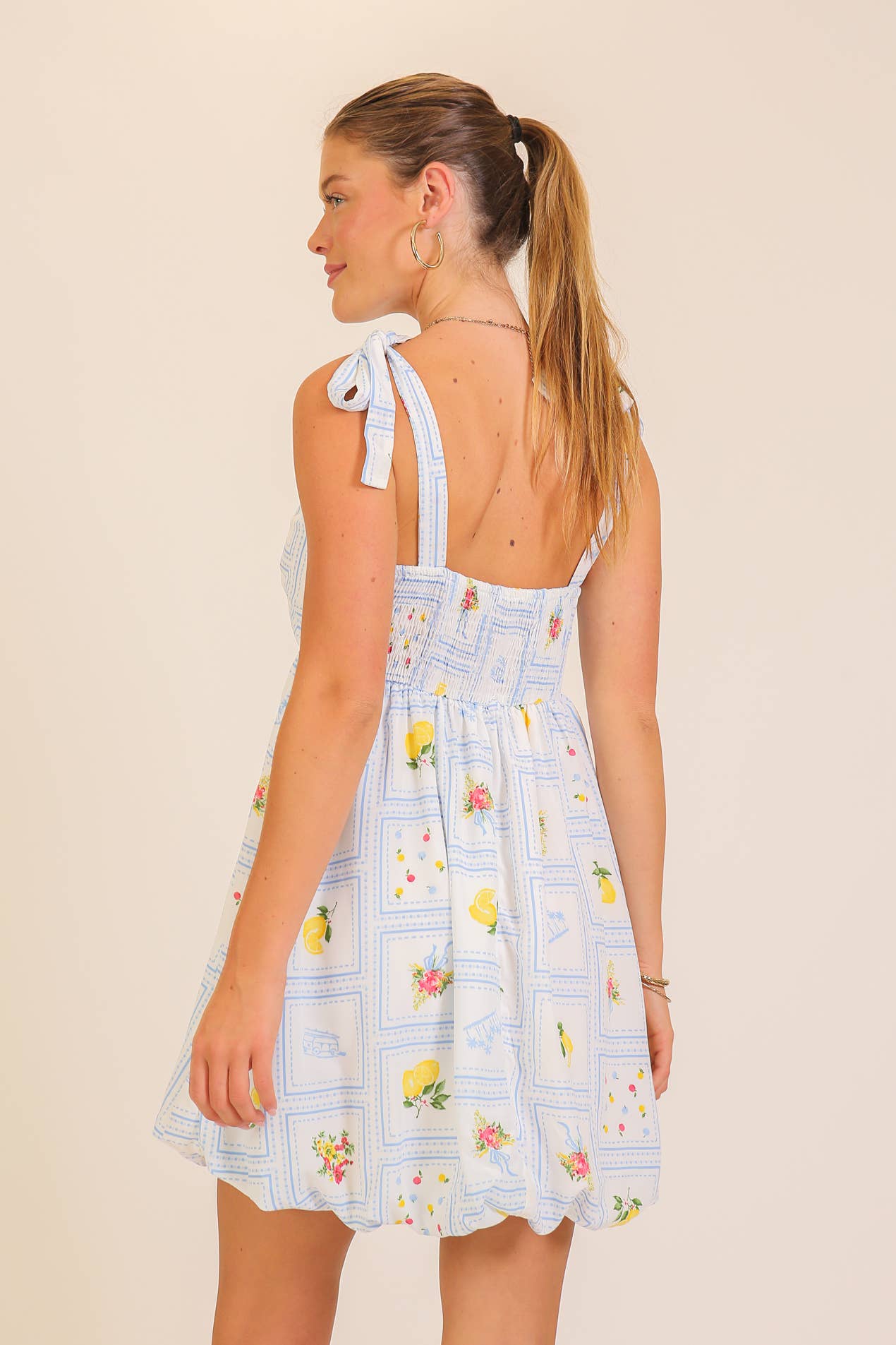 Lemonade Dreams Bow-Tie Dress