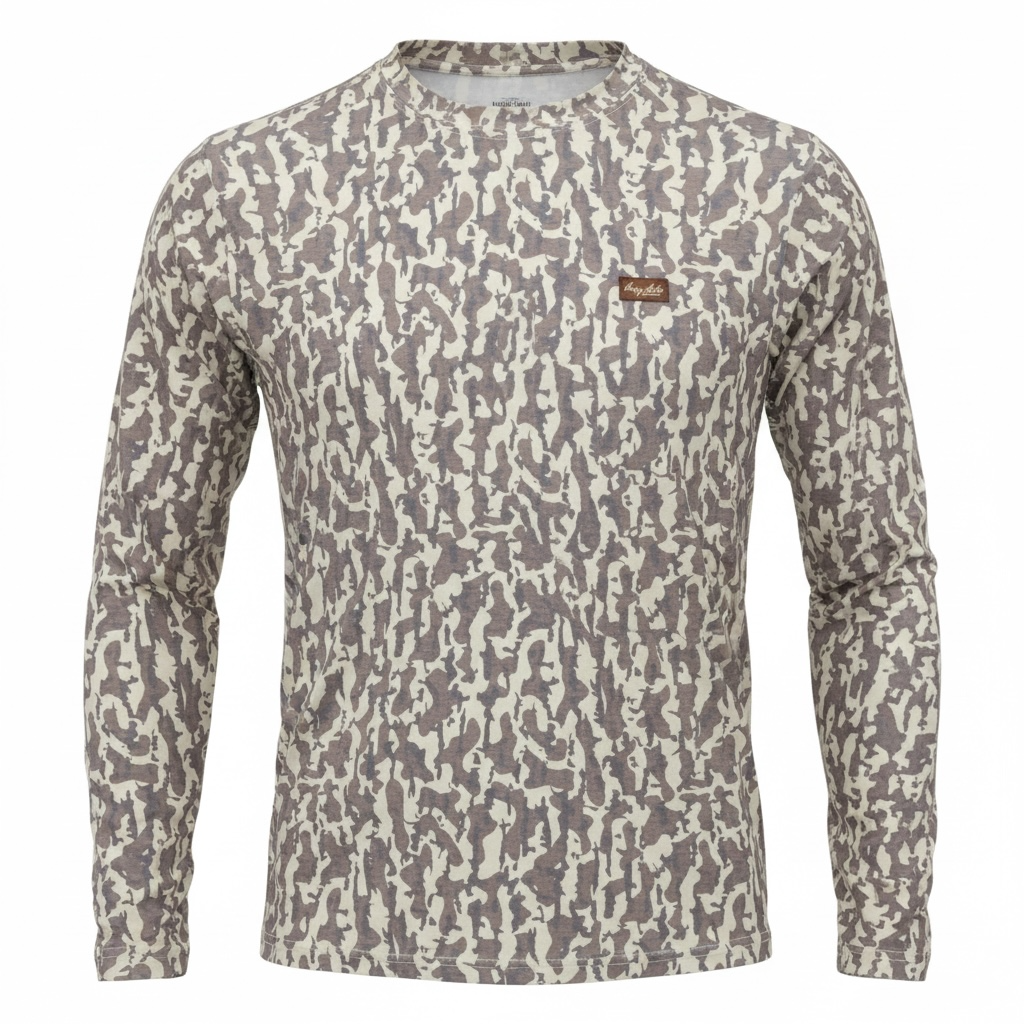 Drift Performance Crew - Long Sleeve Duck Blind Camo