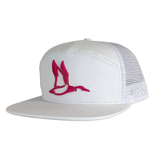 Roost White 7 Panel Pink 3D Puff Duck