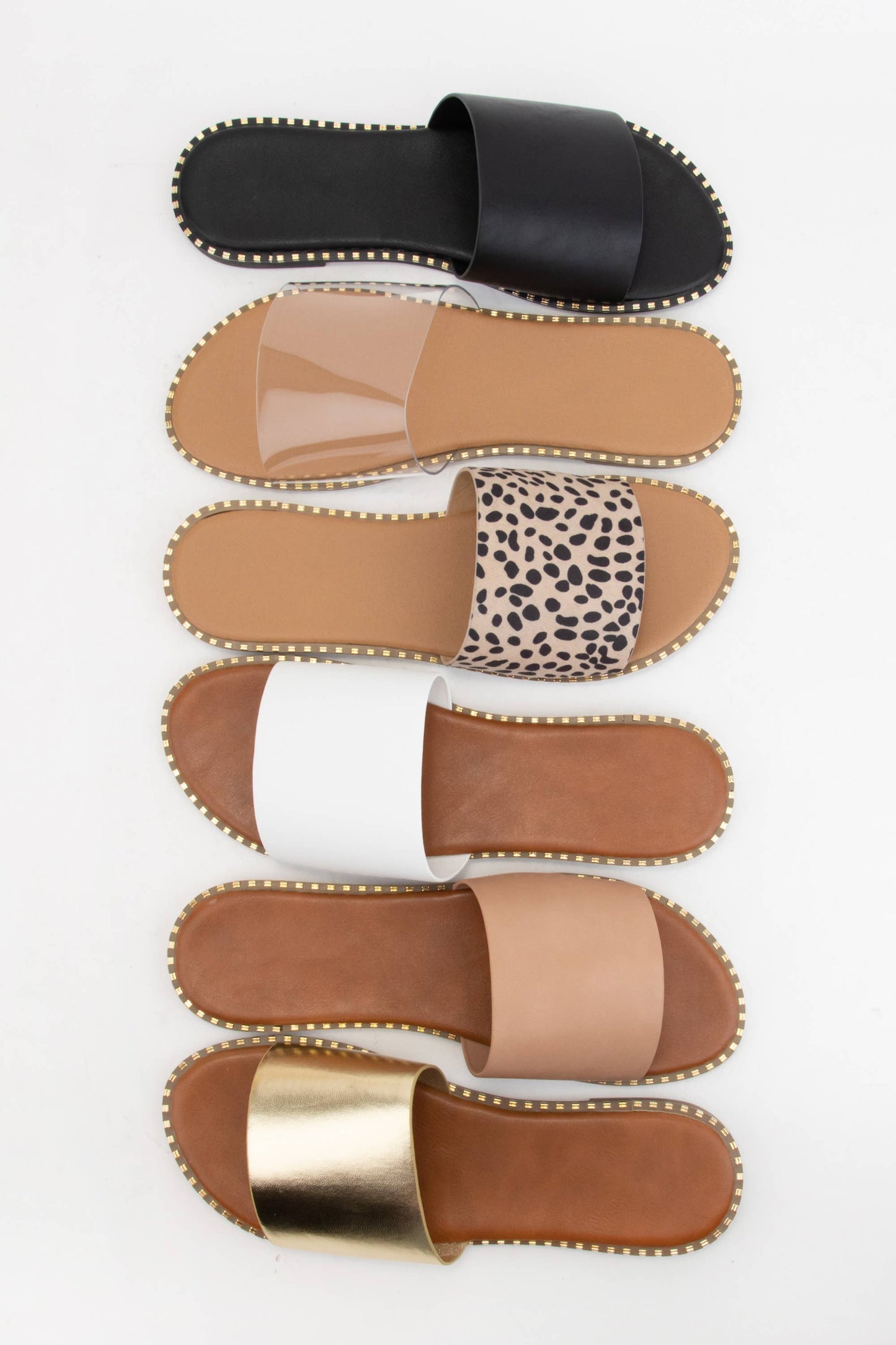 METAL TIP EMBELLISHED EDGE SANDAL