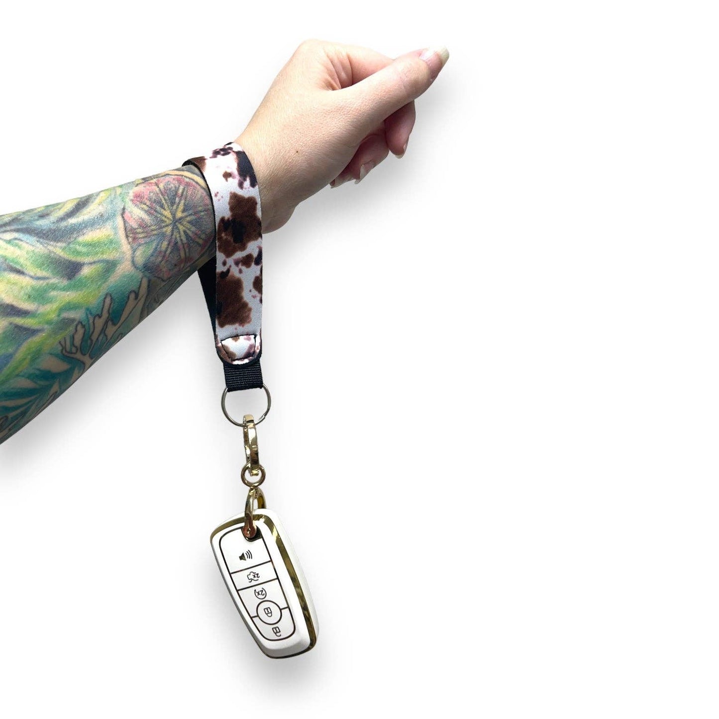 Cow Tippin Wristlet Keychain