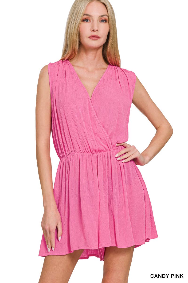 Romper w/ Tie Open Back