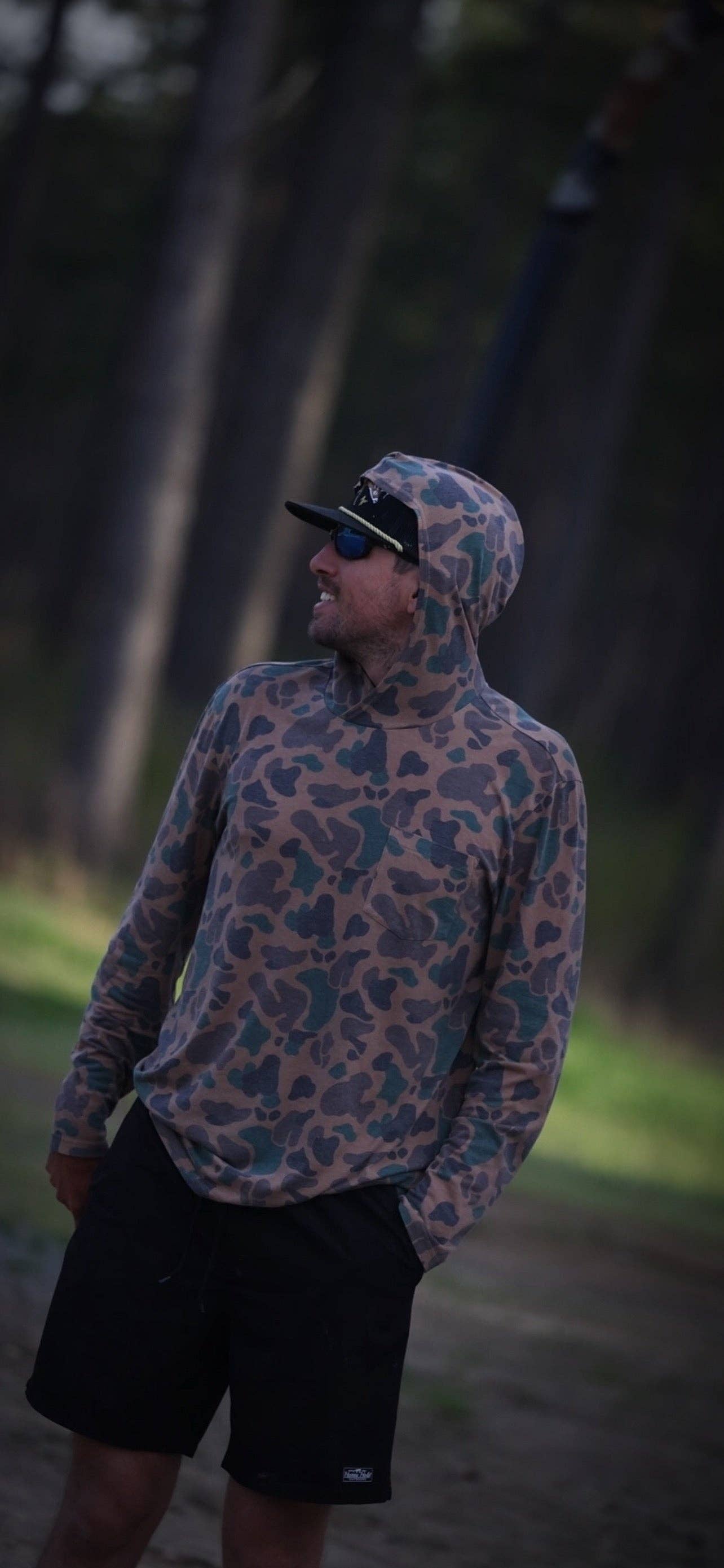 The Thin Hoodie - Vintage Camouflage
