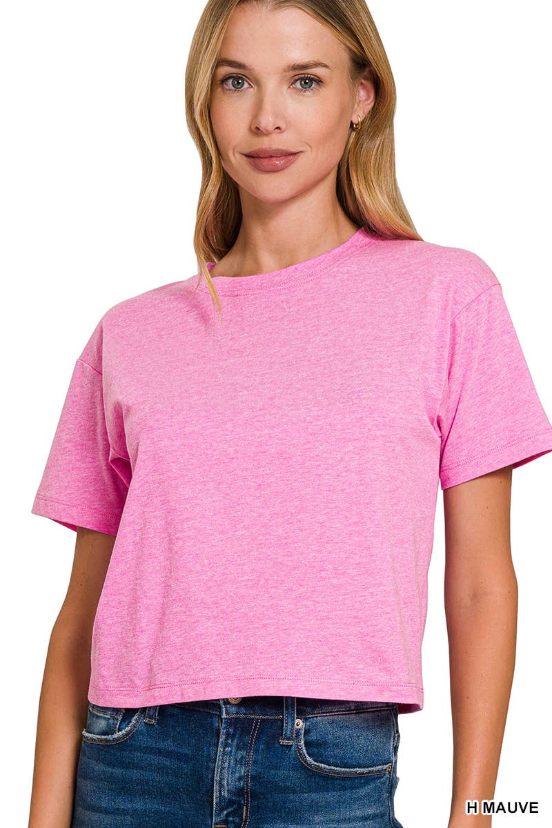 Crew Neck Short Sleeve Tee