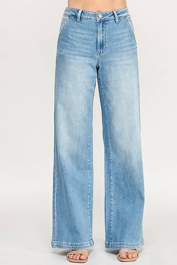 High Rise Wide Leg Jeans