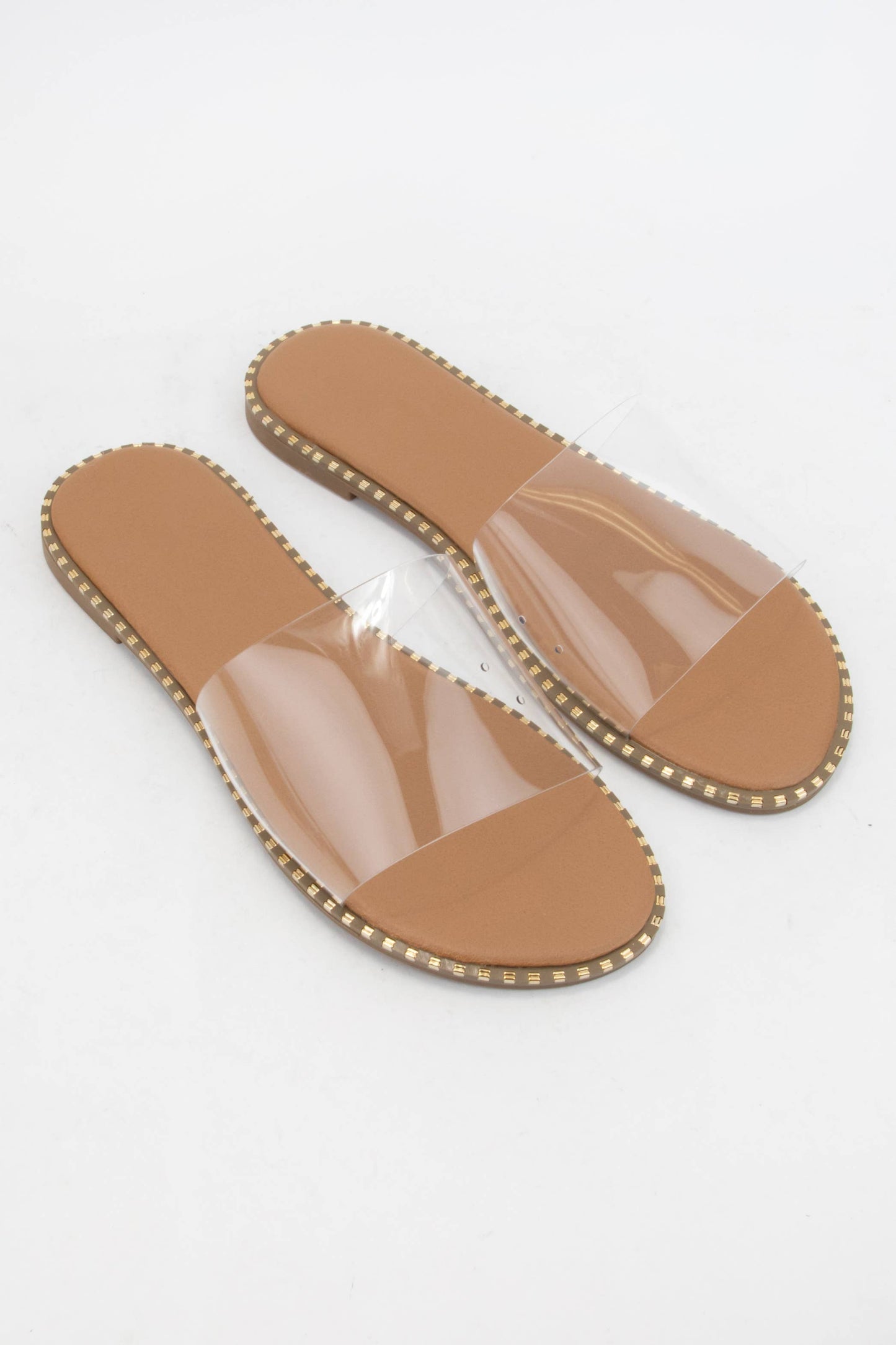 METAL TIP EMBELLISHED EDGE SANDAL