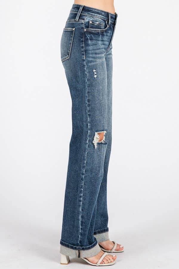 Case Jeans W/ Cuffed Hem