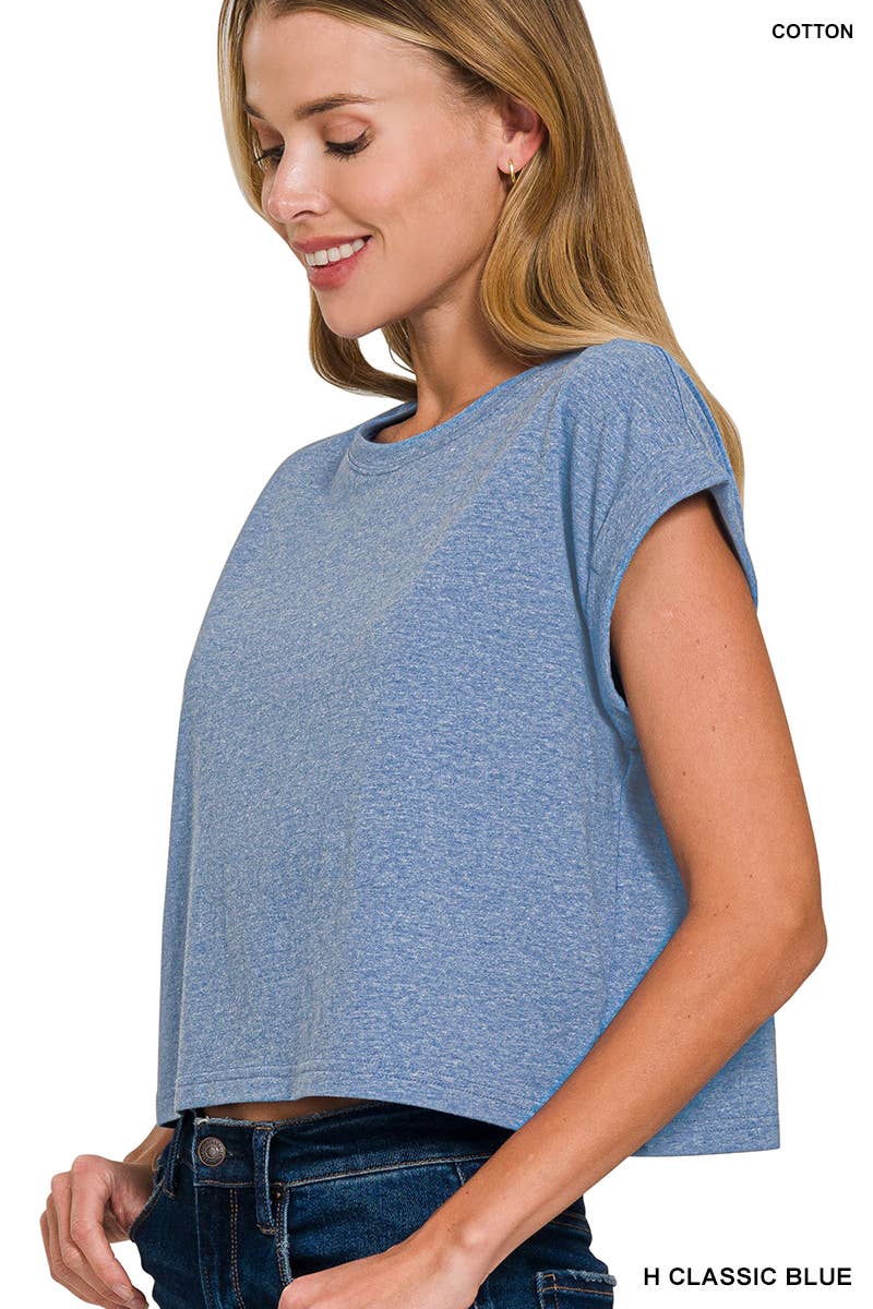 Short Sleeve Brooke Cropped Tee