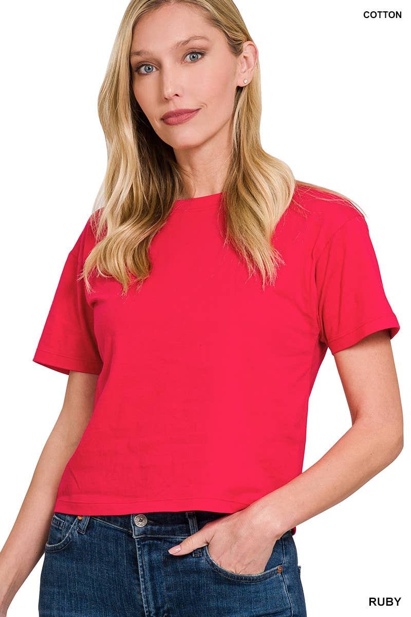 Crew Neck Short Sleeve Tee