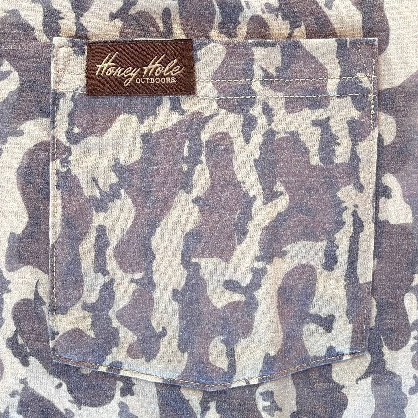 Drift Performance Crew - Long Sleeve Duck Blind Camo