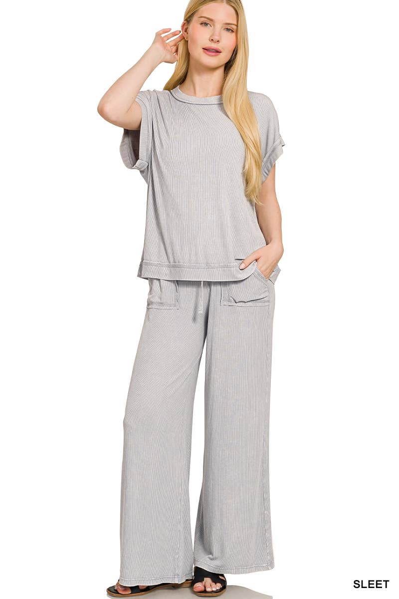 Acid Wash Top & Pants
