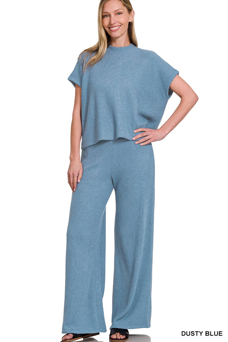 Taylor Sweater Boxy Top & Long Pants 2PC Set