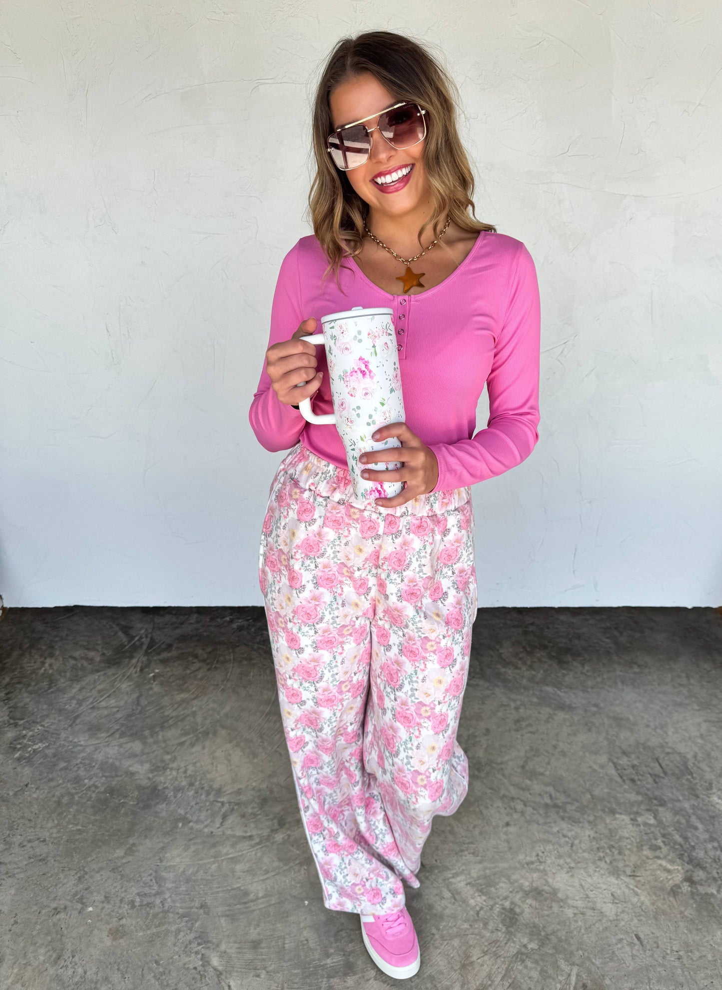 FLORAL & WESTERN STAINLESS STEEL TUMBLER