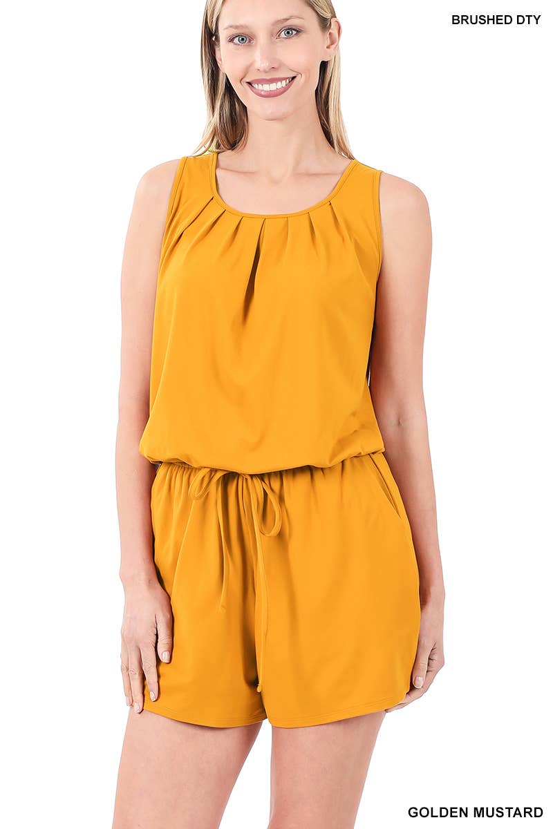 Romper w/ Tie Open Back