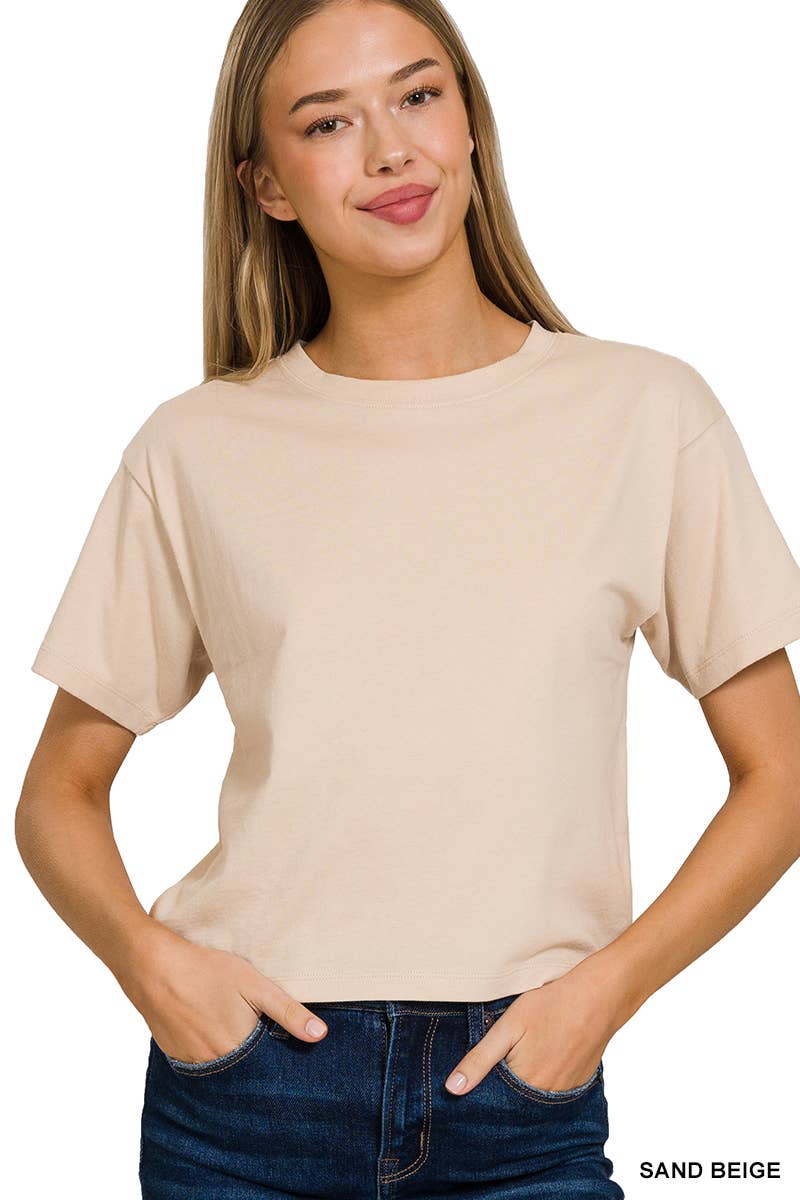 Crew Neck Short Sleeve Tee
