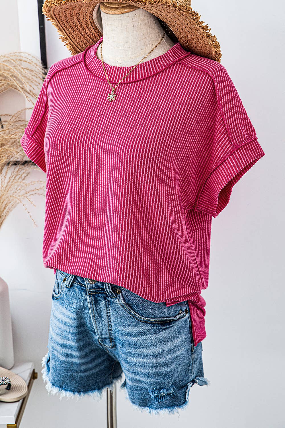 Exposed Stitching T-shirt