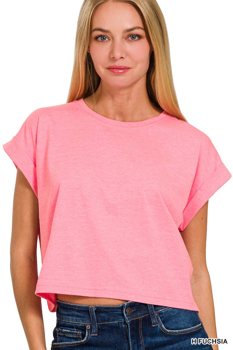 Short Sleeve Brooke Cropped Tee